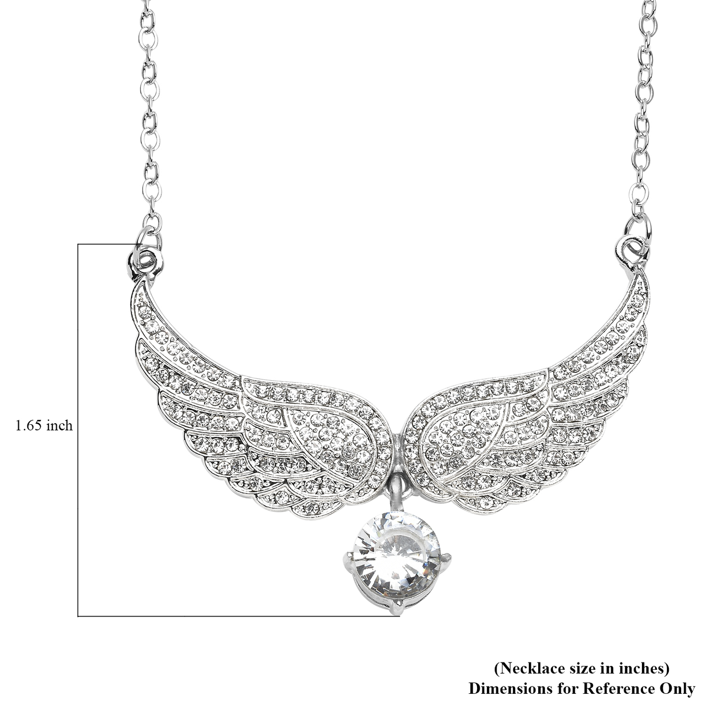 Crystal Angel Wings Necklace