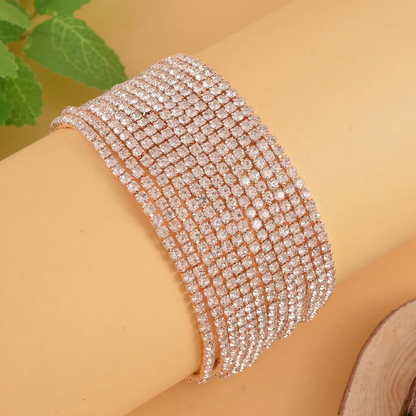 Crystal Multi Strand Bracelet