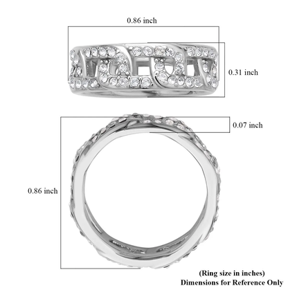 Curb Crystal Ring