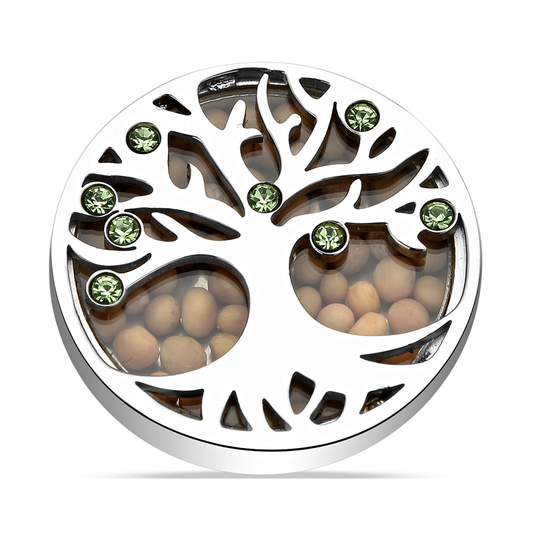 Tree of Life Ring with Mustard Seeds