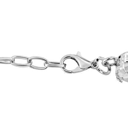 Oval Glass Tennis Bracelet